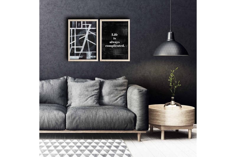 Vægdekoration MDF Maleri 2 Dele, undefined