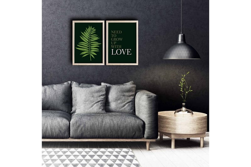 Vægdekoration MDF Maleri 2 Dele, undefined