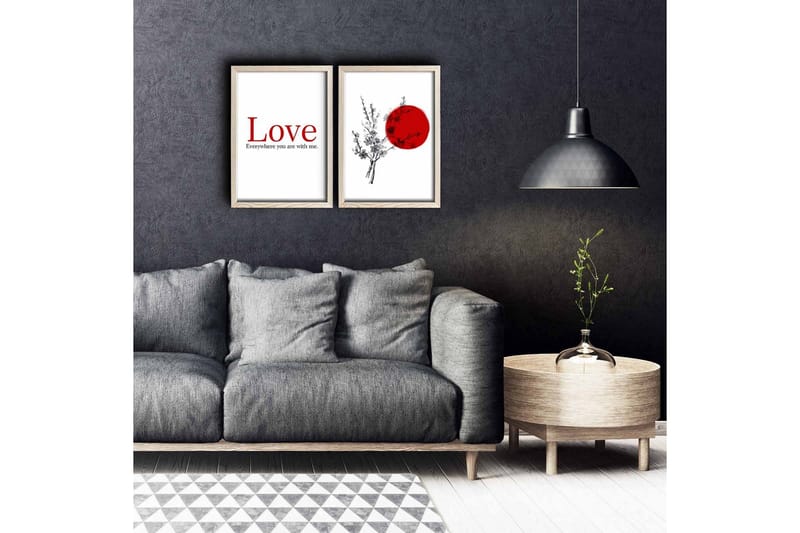 Vægdekoration MDF Maleri 2 Dele, undefined