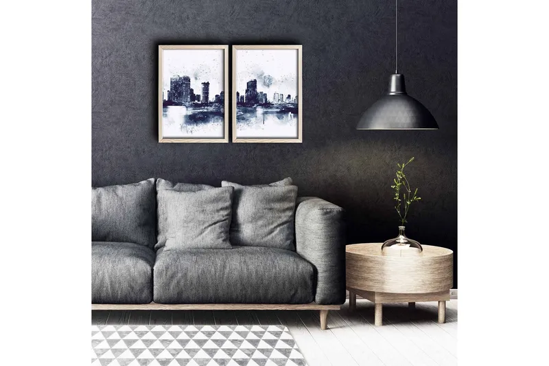 Vægdekoration MDF Maleri 2 Dele, undefined