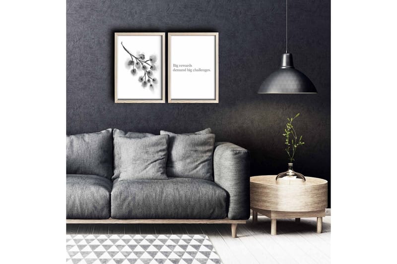 Vægdekoration MDF Maleri 2 Dele, undefined