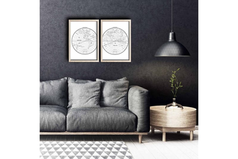 Vægdekoration MDF Maleri 2 Dele, undefined