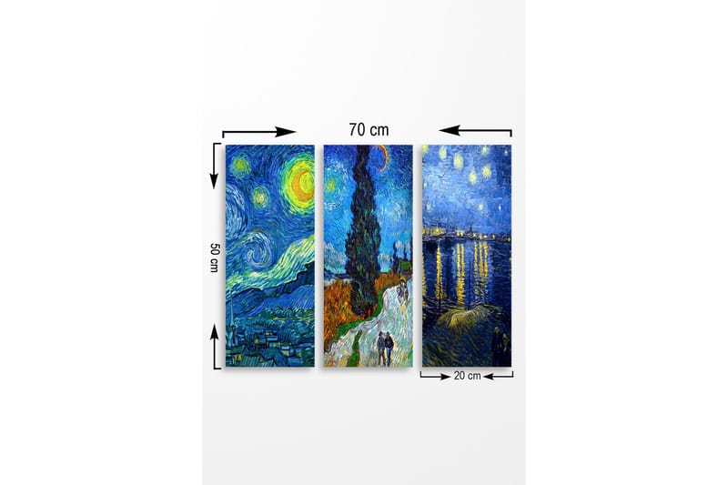 Vægdekoration MDF Maleri - Boligtilbehør - Billeder & kunst - Billeder på lærred