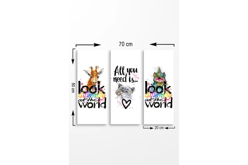 Vægdekoration MDF Maleri - Boligtilbehør - Billeder & kunst - Billeder på lærred