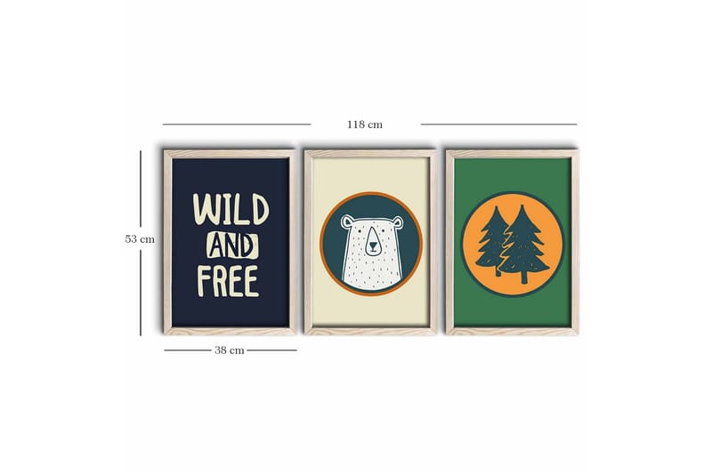 Vægdekoration MDF Maleri - Boligtilbehør - Billeder & kunst - Billeder på lærred