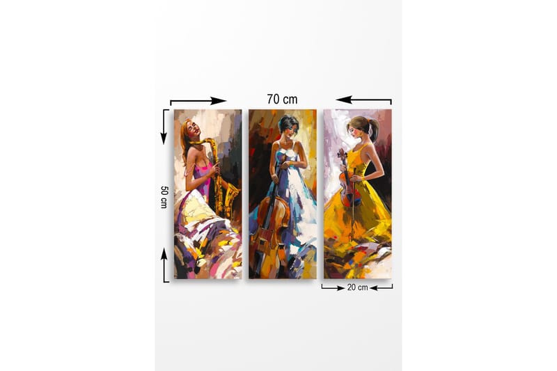 Vægdekoration MDF Maleri - Boligtilbehør - Billeder & kunst - Billeder på lærred