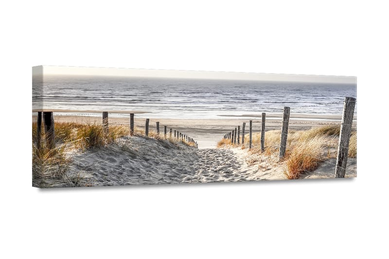Warm Sand Billede Canvas - 45x140cm - Billeder på lærred