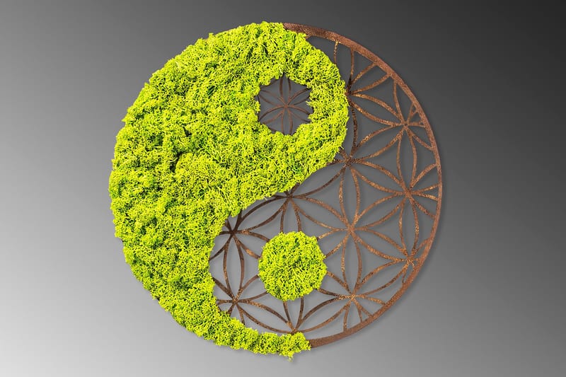 Yin Yang Canvasbillede - 44x44 cm - Boligtilbehør - Billeder & kunst - Billeder på lærred