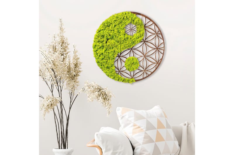 Yin Yang Canvasbillede - 44x44 cm - Boligtilbehør - Billeder & kunst - Billeder på lærred