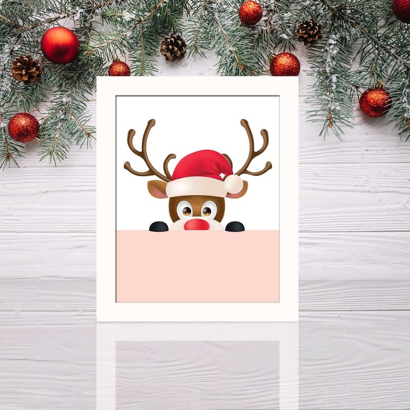 Decorative indrammet MDF-maleri 23,5x28,5 - Boligtilbehør - Billeder & kunst