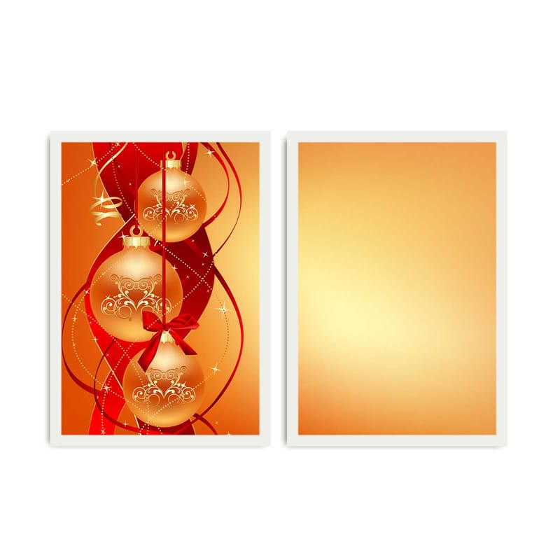 Dekorativ Indrammet MDF-maleri 2-Dele 35x50 cm, Flerfarvet