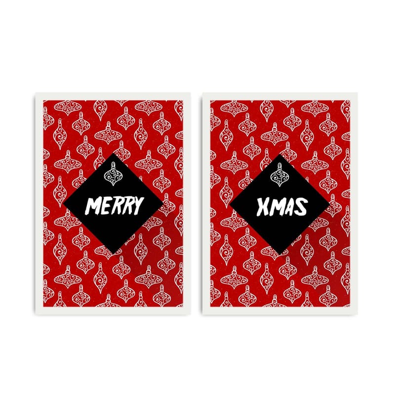 Dekorativ Indrammet MDF-maleri 2-Dele 35x50 cm, Flerfarvet