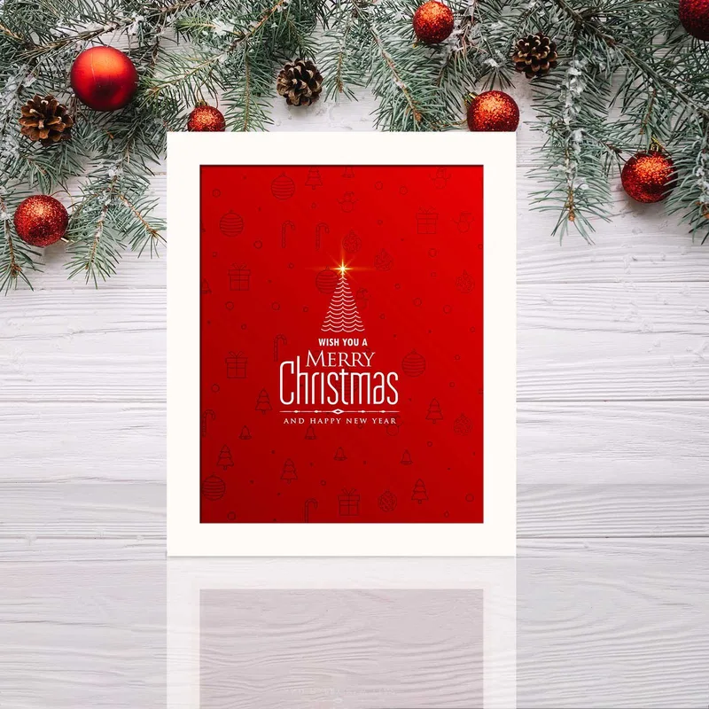 Dekorativ Indrammet MDF-maleri 24x29 cm - Flerfarvet - Boligtilbehør - Billeder & kunst