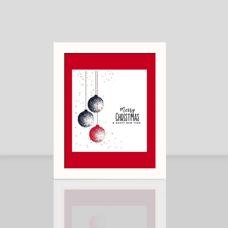 Dekorativ Indrammet MDF-maleri 24x29 cm, Flerfarvet