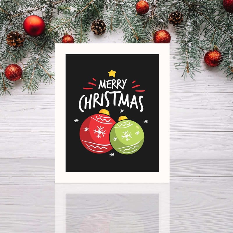 Dekorativ Indrammet MDF-maleri 24x29 cm - Flerfarvet - Boligtilbehør - Billeder & kunst