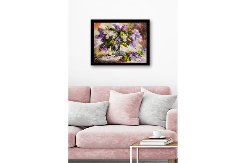 Dekorativ Indrammet MDF-maleri 41x56 cm - Flerfarvet - Boligtilbehør - Billeder & kunst