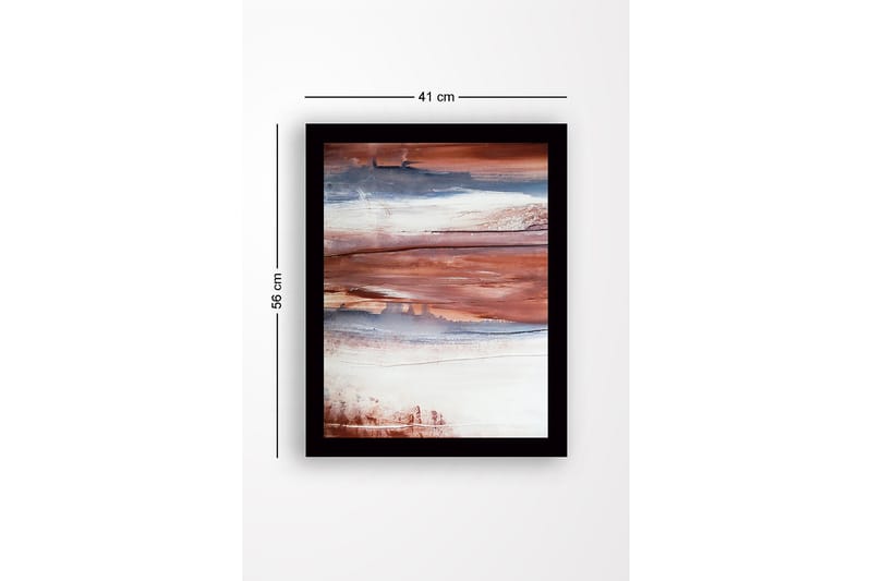 Dekorativ Indrammet MDF-maleri 41x56 cm - Flerfarvet - Boligtilbehør - Billeder & kunst