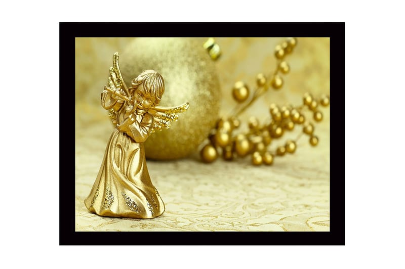 Dekorativ Indrammet MDF-maleri 41x56 cm, Flerfarvet