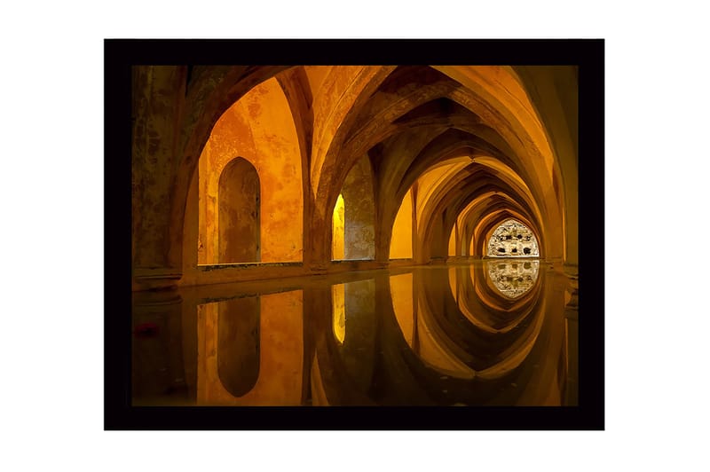 Dekorativ Indrammet MDF-maleri 41x56 cm, Flerfarvet