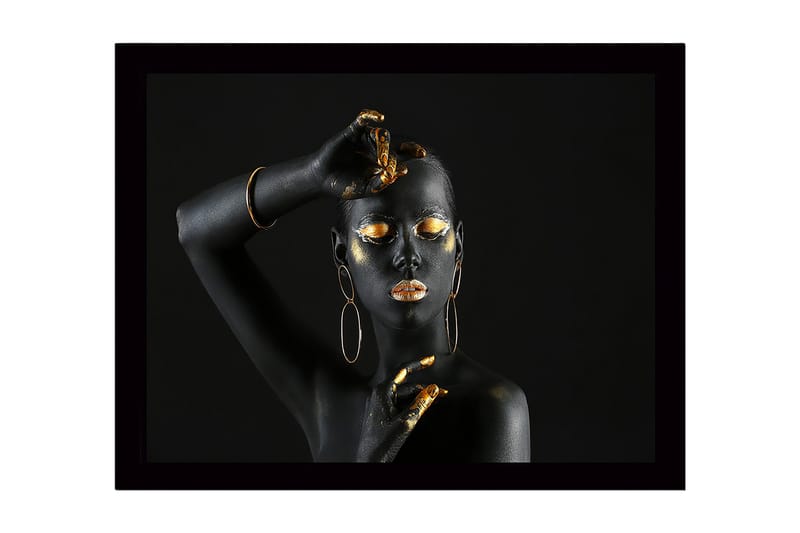 Dekorativ Indrammet MDF-maleri 41x56 cm, Flerfarvet