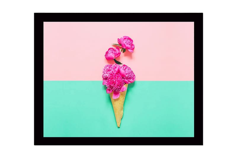 Dekorativ Indrammet MDF-maleri 41x56 cm, Flerfarvet