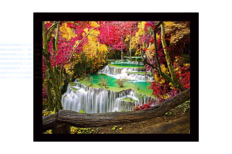 Dekorativ Indrammet MDF-maleri 41x56 cm, Flerfarvet