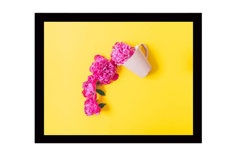 Dekorativ Indrammet MDF-maleri 41x56 cm, Flerfarvet