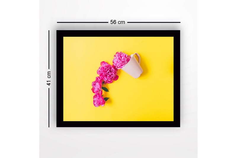 Dekorativ Indrammet MDF-maleri 41x56 cm - Flerfarvet - Boligtilbehør - Billeder & kunst