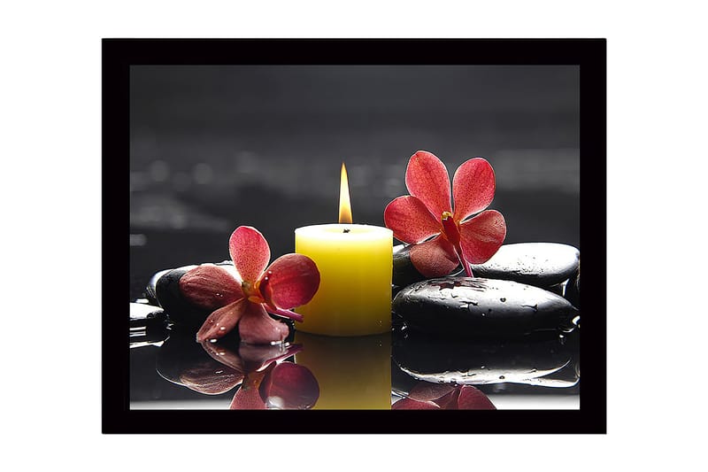 Dekorativ Indrammet MDF-maleri 41x56 cm, Flerfarvet