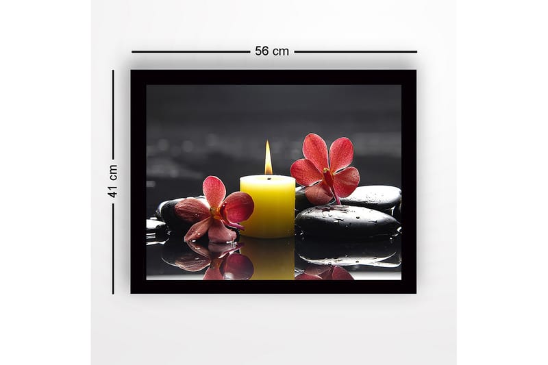 Dekorativ Indrammet MDF-maleri 41x56 cm - Flerfarvet - Boligtilbehør - Billeder & kunst