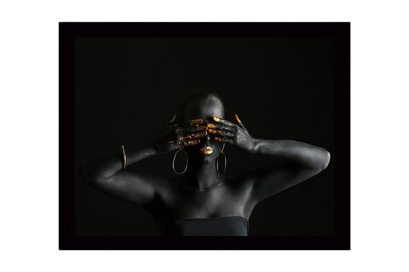 Dekorativ Indrammet MDF-maleri 41x56 cm, Flerfarvet