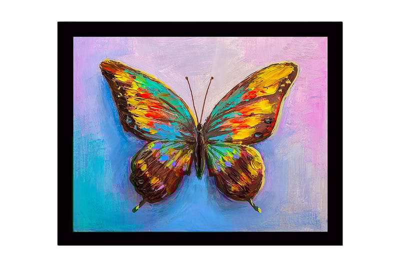 Dekorativ Indrammet MDF-maleri 41x56 cm, Flerfarvet