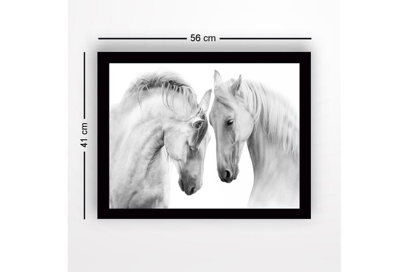 Dekorativ Indrammet MDF-maleri 41x56 cm - Flerfarvet - Boligtilbehør - Billeder & kunst