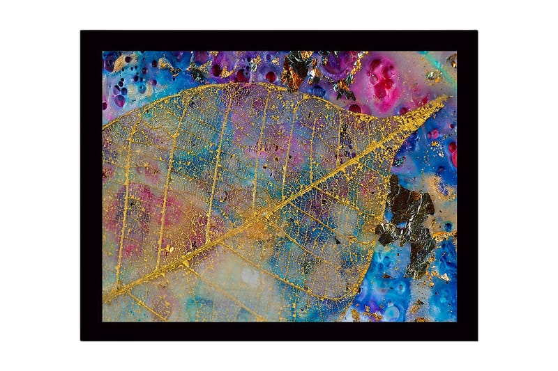 Dekorativ Indrammet MDF-maleri 41x56 cm - Flerfarvet - Boligtilbehør - Billeder & kunst
