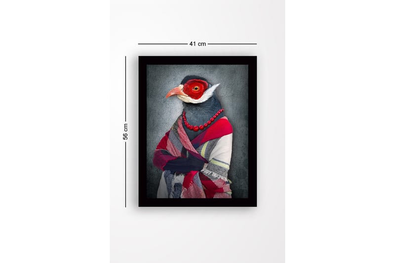 Dekorativ Indrammet MDF-maleri 41x56 cm - Flerfarvet - Boligtilbehør - Billeder & kunst