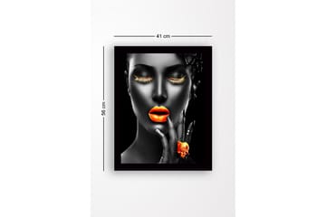 Dekorativ Indrammet MDF-maleri 41x56 cm - Flerfarvet - Boligtilbehør - Billeder & kunst