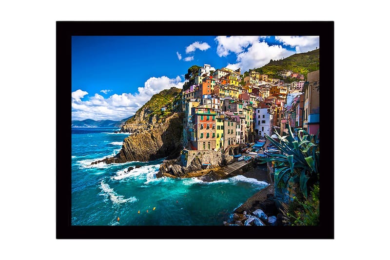 Dekorativ Indrammet MDF-maleri 41x56 cm, Flerfarvet