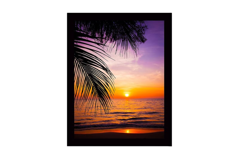 Dekorativ Indrammet MDF-maleri 41x56 cm, Flerfarvet