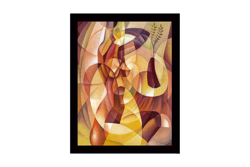 Dekorativ Indrammet MDF-maleri 41x56 cm, Flerfarvet