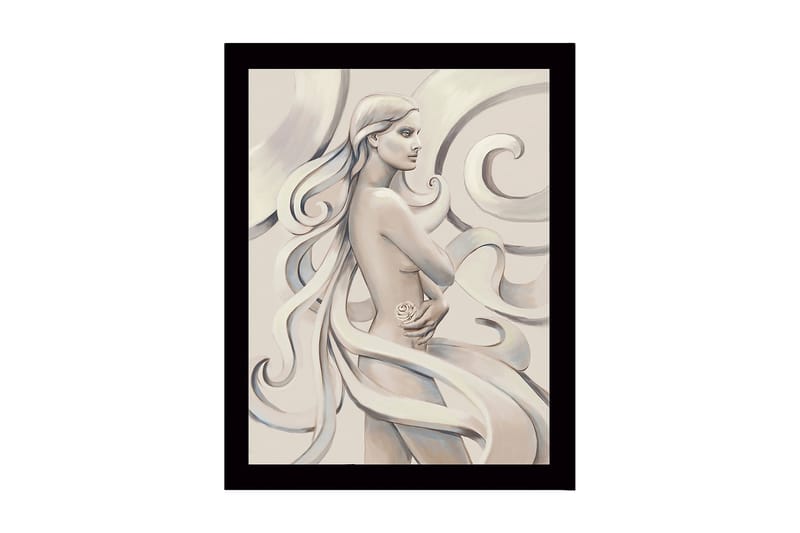 Dekorativ Indrammet MDF-maleri 41x56 cm, Flerfarvet