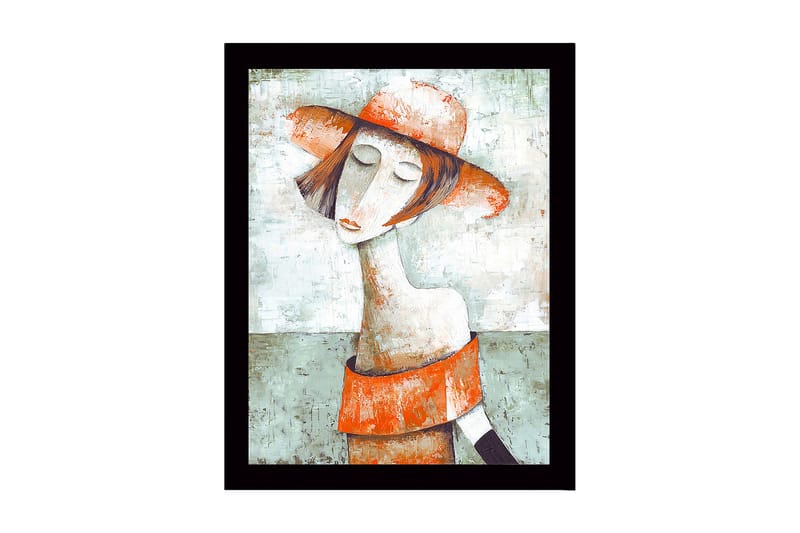 Dekorativ Indrammet MDF-maleri 41x56 cm, Flerfarvet