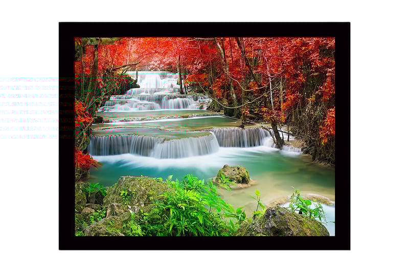 Dekorativ Indrammet MDF-maleri 41x56 cm, Flerfarvet