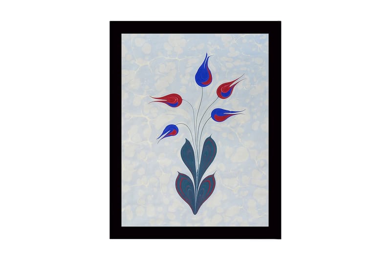 Dekorativ Indrammet MDF-maleri 41x56 cm - Flerfarvet - Boligtilbehør - Billeder & kunst