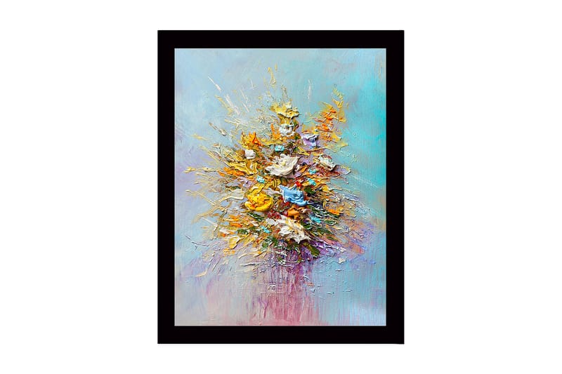 Dekorativ Indrammet MDF-maleri 41x56 cm, Flerfarvet