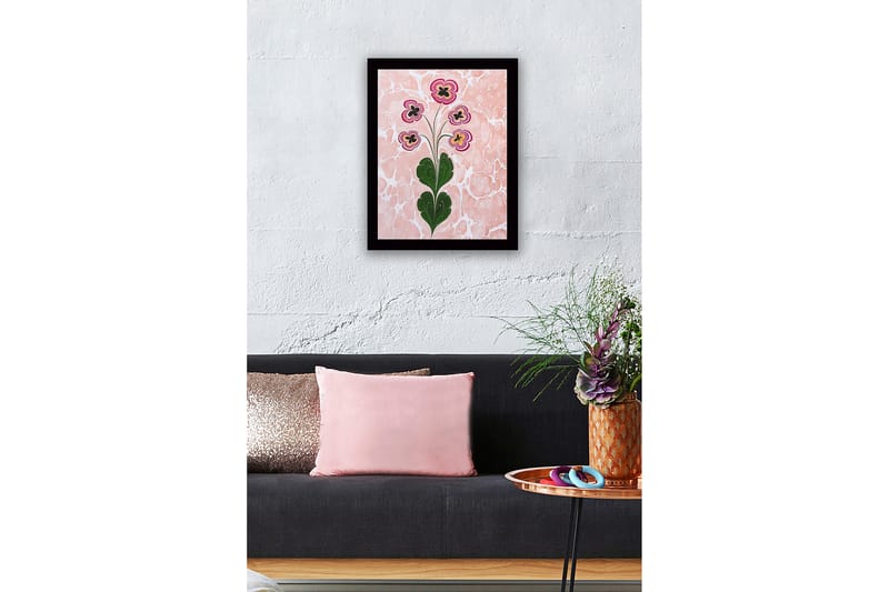 Dekorativ Indrammet MDF-maleri 41x56 cm - Flerfarvet - Boligtilbehør - Billeder & kunst
