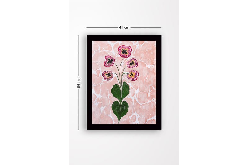 Dekorativ Indrammet MDF-maleri 41x56 cm - Flerfarvet - Boligtilbehør - Billeder & kunst