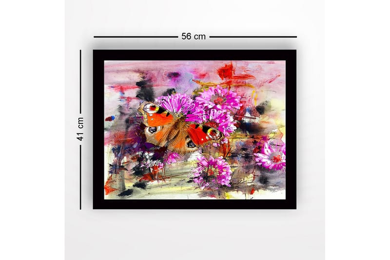 Dekorativ Indrammet MDF-maleri 41x56 cm - Flerfarvet - Boligtilbehør - Billeder & kunst