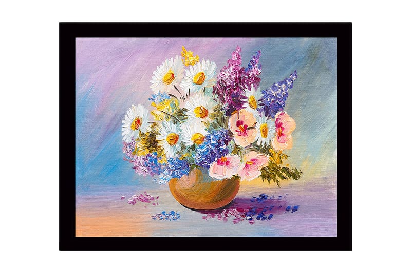 Dekorativ Indrammet MDF-maleri 41x56 cm, Flerfarvet