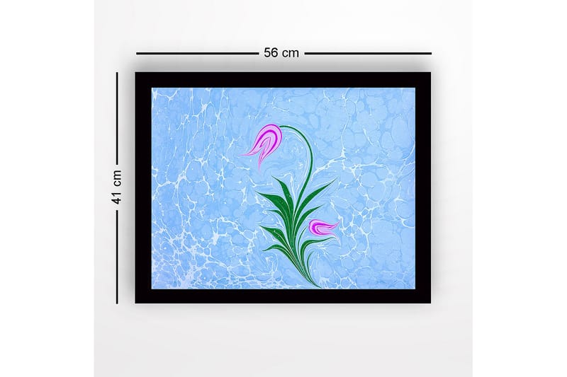 Dekorativ Indrammet MDF-maleri 41x56 cm - Flerfarvet - Boligtilbehør - Billeder & kunst