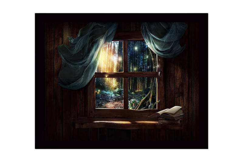 Dekorativ Indrammet MDF-maleri 41x56 cm - Flerfarvet - Boligtilbehør - Billeder & kunst